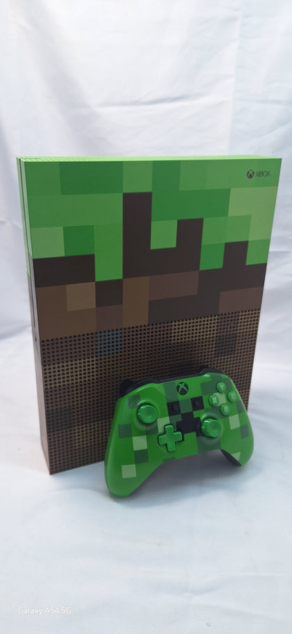 Microsoft Xbox One S Console 1TB Minecraft Green Edition Unboxed with original pad