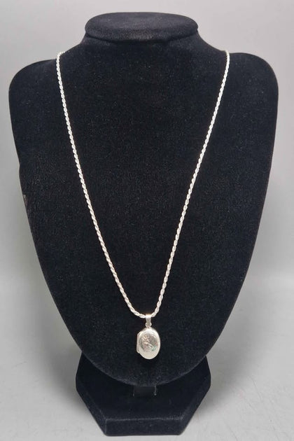9.4G SMALL LOCKET CHAIN 925 Silver 24