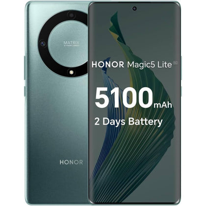 Honor Magic5 Lite 5G Smartphone (8+256GB) - Emerald Green.