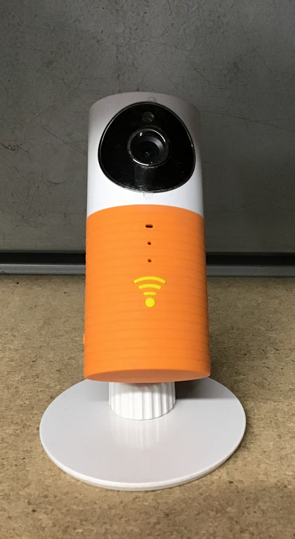 CLEVER DOG Wireless Smart Wifi Home Security Camera **WHITE / ORANGE** inc. DC Charging Cbale.