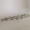 9K White Gold Bracelet, Zirconia Stones, (375 Hallmarked & Tested). 5.0Grams Total, 8" Length Approx.