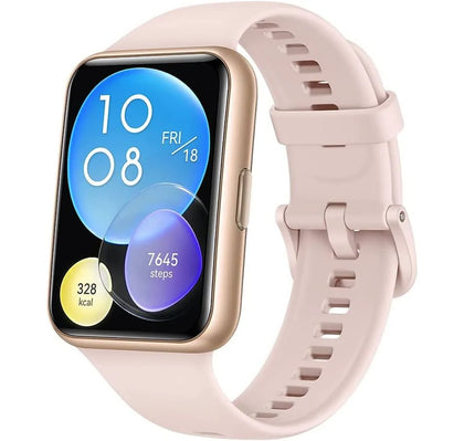 Huawei Watch Fit 2 Active - Sakura Pink - Smart Watch with Strap - Silicone - Sakura Pink - Wrist Size: 130-210 mm - Display 1.74