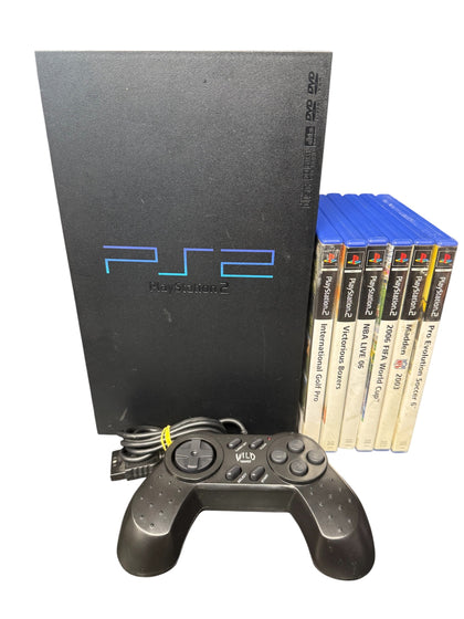 Playstation 2 Console bundle , Black, Unboxed