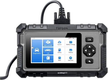TOPDON OBD2 Scanner ArtiDiag500 Engine Transmission ABS SRS Diagnostic Tool