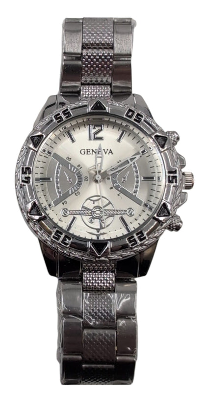 Geneva Men's Stainless Steel Watch 