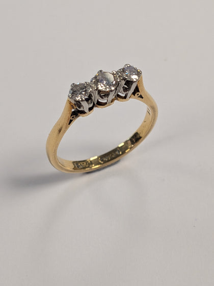18ct Gold Diamond Eternity Ring Size  M