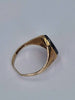 9ct Yellow Gold Hematite Intaglio Men's Signet Ring - Size Q - 2.50 Grams