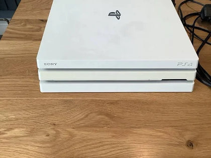 Sony PlayStation 4 Pro 1tb White Console- Controller Red
