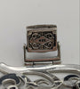925 HALLMARKED, SILVER, Marcasite Link Cuff Bracelet, 7", 69.0G