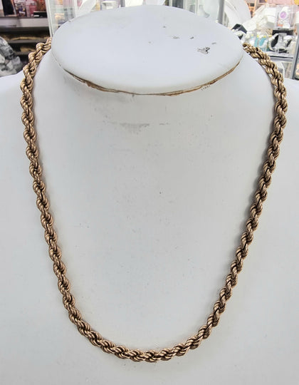 9ct Yellow Gold Rope Chain 18