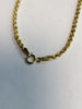 9ct Yellow Gold Narrow Rope Chain - 16" - 1.81g
