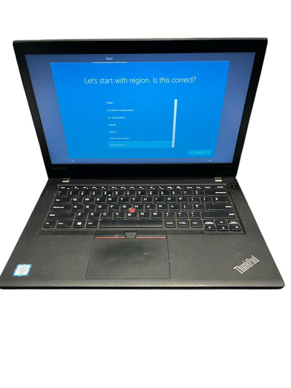 Lenovo Thinkpad  Laptop Windows 10 Core I5-6300u 2.40ghz 8gb 256gb