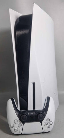 Sony PlayStation 5 Console, 825GB, White, Unboxed- With Leads And Controller