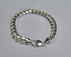 SILVER CURB BRACELET 8.5" ***BRAND NEW ***