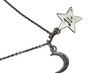 THOMAS SABO SILVER CHAIN STARS AND MOONS 17"