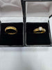 18ct Gold Engagement & Wedding Ring Set 9.03g – UK Sizes N & M – **Hallmarked**