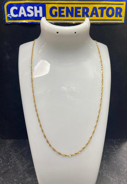22ct Gold Singapore Chain 3.7g 20