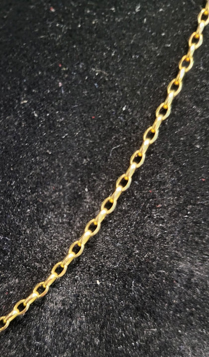 9ct Yellow Gold Chain - 1.4G - 22