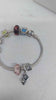 Pandora ALE 925 Sterling Silver Charm Bracelet With 8 Charms - 8" Long - Boxed