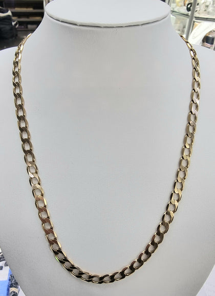 9ct Gold Curb Chain 21