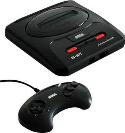 Sega Mega Drive II Console. 1 Pad & 9 Games
