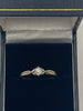 9ct White Gold Ring With Clear Stone - T