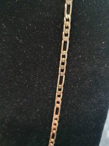 9ct Yellow Gold Figaro Chain - 20 inches. - 7.6g