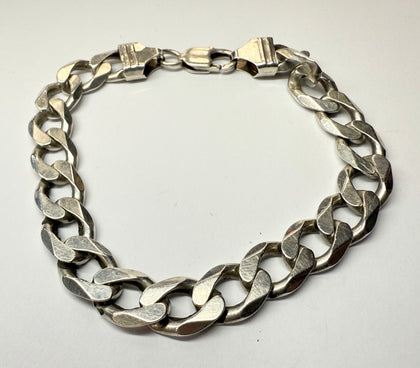 925 SILVER CURB BRACELET 9