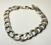 925 SILVER CURB BRACELET 9"
