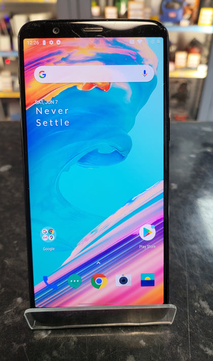 OnePlus 5T 64GB Midnight Black, Unlocked - Unboxed