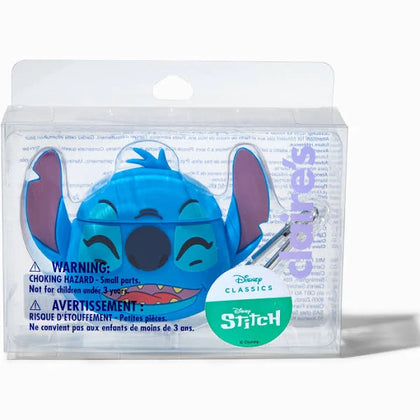 Claire's Disney Stitch Earbud Case Cover - Compatible With Apple Airpods.