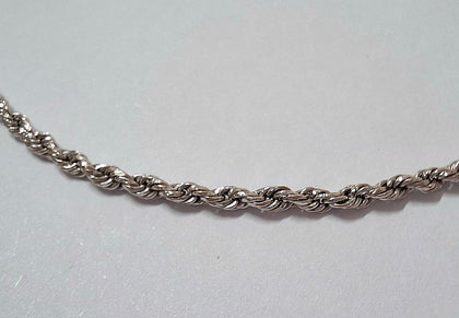 18 Carat White Gold Chain