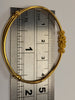 22ct Gold Baby Bangle With Patterned Rollerball