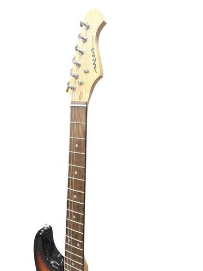 Aria STG Series Stratocaster 6 Stringed Electric Guitar - Sunburst - Unboxed