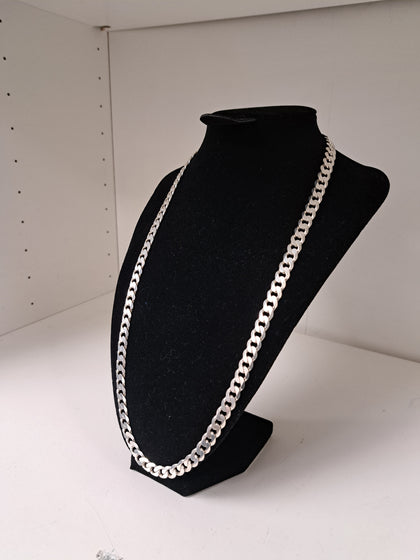 925 Silver Curb Chain - 24Inch/5mm - 45.88g - Great Yarmouth
