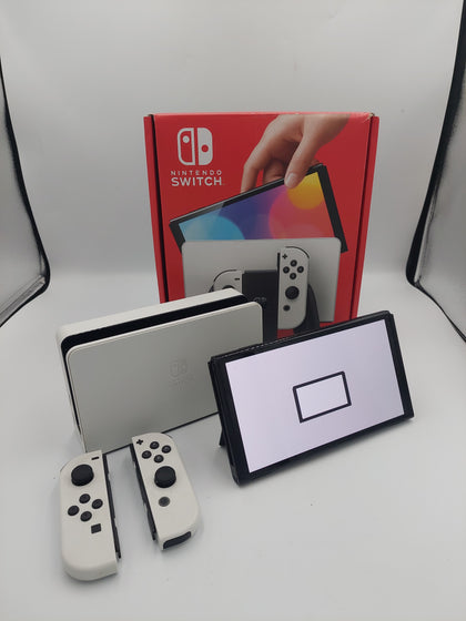 Switch Console, 64GB OLED + White Joy-Con, Boxed