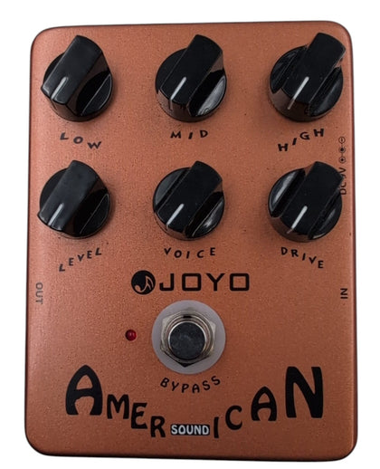 JOYO American Sound Amp Simulator Pedal of Fd 57 Deluxe Amplifier from Clean to Overdrive Sound for Electric Guitar Effect - Bypass 
