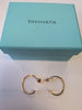 Tiffany co 18ct Gold T Hoop Earrings Boxed