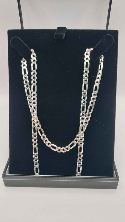 925 hallmarked silver, Curb Style Chain, 24