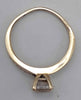 9ct yellow gold engagement ring with white stones 1.6g Boxed size K hallmarked