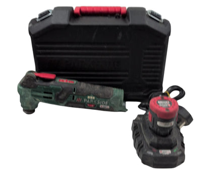 Parkside Multitool 12 Volt with 2.0AH Battery Charger and Hard Carry Case 