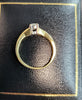 18CT - Yellow Gold Ring With Diamond - Size J - 2.64g