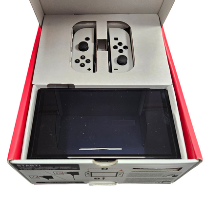 Nintendo Switch OLED White **2 Game Bundle** - Boxed