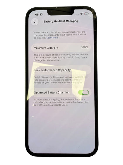 iPhone 13 128GB, 100% Battery Health