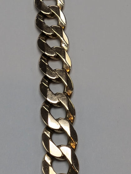 9CT GOLD CURB BRACELET  15.20G PRESTON STORE