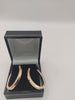 9k Gold oval Hoop Earrings 2.2G HALLMARKED(375)&TESTED