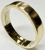 9ct yellow gold wedding band ring size M 1/2