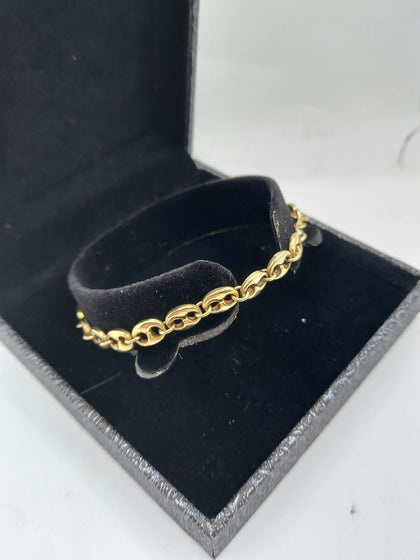 9CT Yellow Gold Bracelet Chain - 7