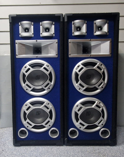 SKYTEC 600W SPEAKER BLACK AND BLUE