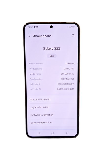 Samsung Galaxy S22 - 128GB - Pink Gold